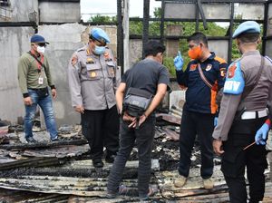Mako Polsek Terentang Kalbar Ludes Terbakar, Diduga Akibat Korsleting