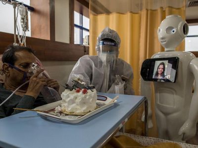 Robot ini Bantu Tangani Pasien Corona di India