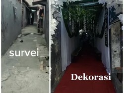 Pernikahan di Gang Sempit dengan Dekorasi Heboh Viral, Ini Cerita di Baliknya