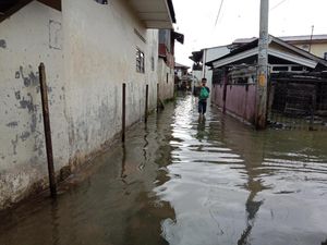 Diguyur Hujan Sejak Kemarin Malam, Permukiman di Medan Terendam Banjir