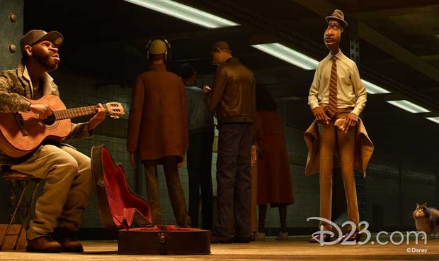 Foto: d23.com Joe menikmati penampilan pengemis di stasiun subway.