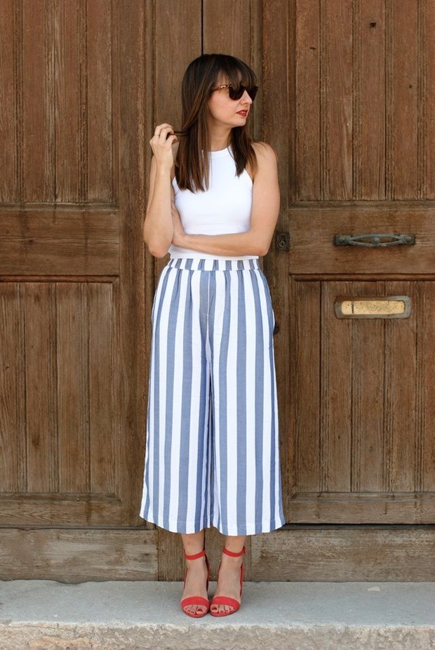 Foto:Celana Kulot/id.pinterest.com/ Model Bawahan untuk Tubuh Mungil dan Pendek