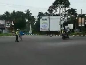 Viral Video Polantas Diserang Pemotor di Babel, Begini Ceritanya
