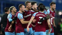 Sky Sports melansir 10 tim Liga Inggris saat ini yang paling lama belum merasakan gelar juara. Di peringkat kesepuluh ada West Ham yang 40 tahun 7 bulan sudah tidak memenangkan trofi (terakhir Piala FA) (Getty Images)