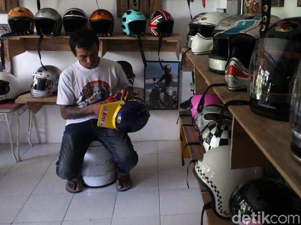 Geliat Produksi Helm Kustom di Yogyakarta