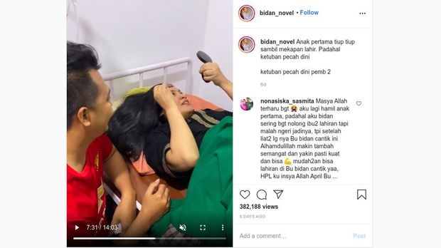 Instagram Bidan Novel Viral