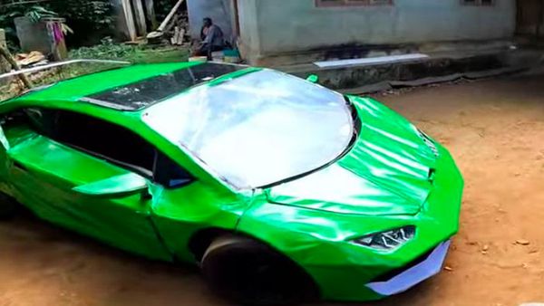 Replika Lamborghini Ini Terbuat dari Barang Rongsokan