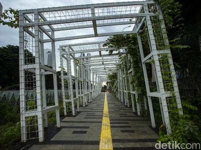 Begini Penampakan Taman Stasiun KA Bandara Sudirman Terkini