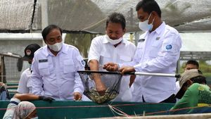 Trenggono Resmikan Tambak Udang di Karawang