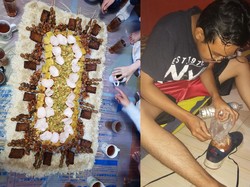 Kepepet! 5 Benda Aneh Ini Dijadikan Piring Makan Dadakan