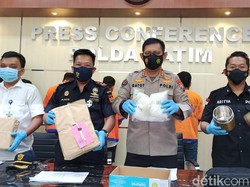 6 Kg Sabu dari Malaysia dan 4 Pelaku Diamankan di Jatim