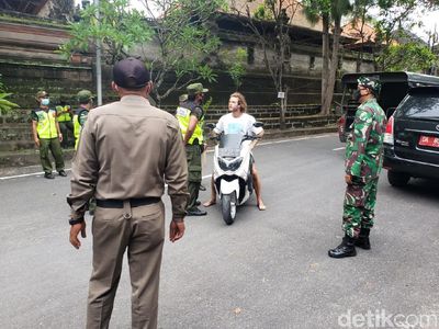 Potret Bule Ngeyel Langgar Prokes di Bali, Disanksi Malah Ketawa-ketiwi