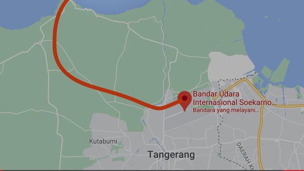 Insert Grafis Titik Hilang Pesawat Sriwijaya Air SJ182