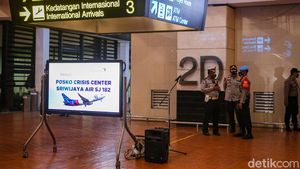 Suasana Posko Crisis Center Sriwijaya Air di Bandara Soetta
