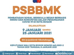 Kota Bogor Perpanjang PSBBMK hingga 25 Januari