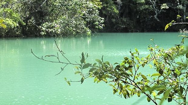 Telaga Biru di Lembah Baliem, Papua