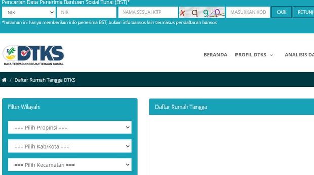 Cek Nama Penerima Bansos Sembako