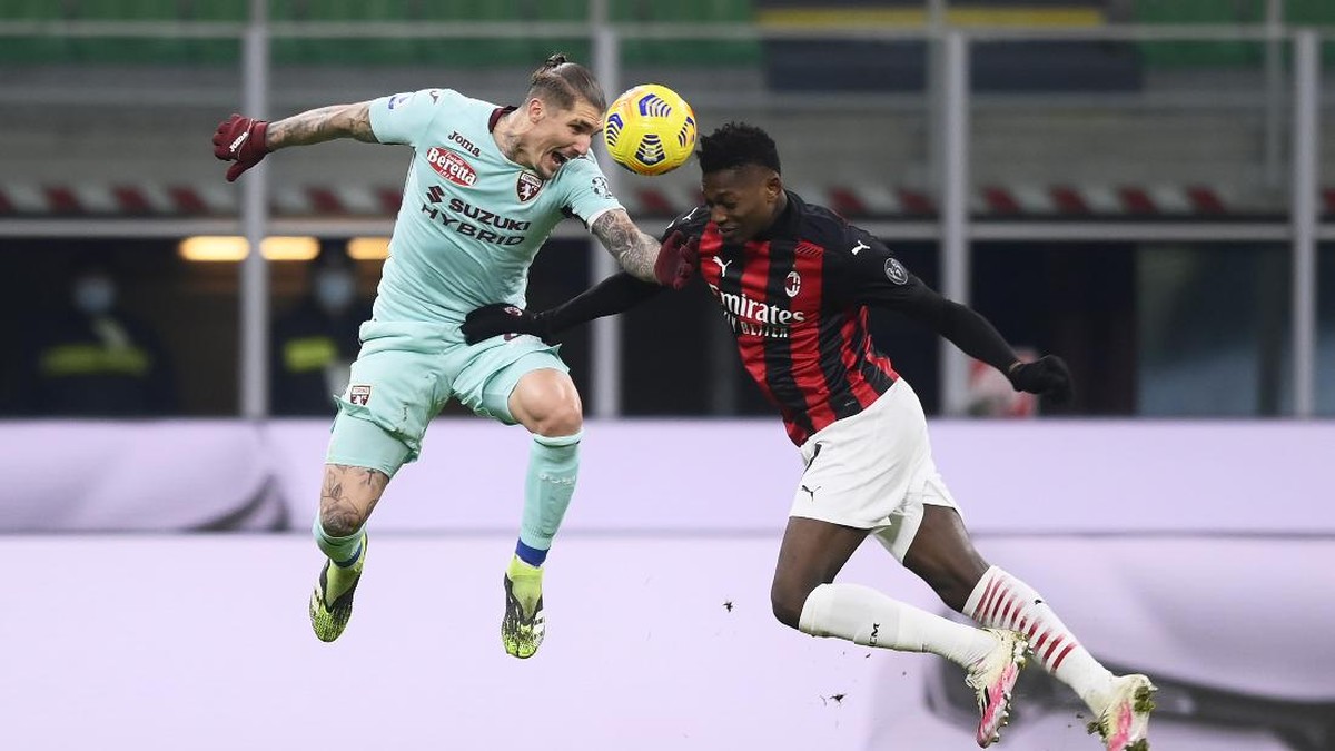 AC Milan mengalahkan Torino 2-0 di lanjutan Liga Italia. (Foto: AP/Fabio Ferrari)