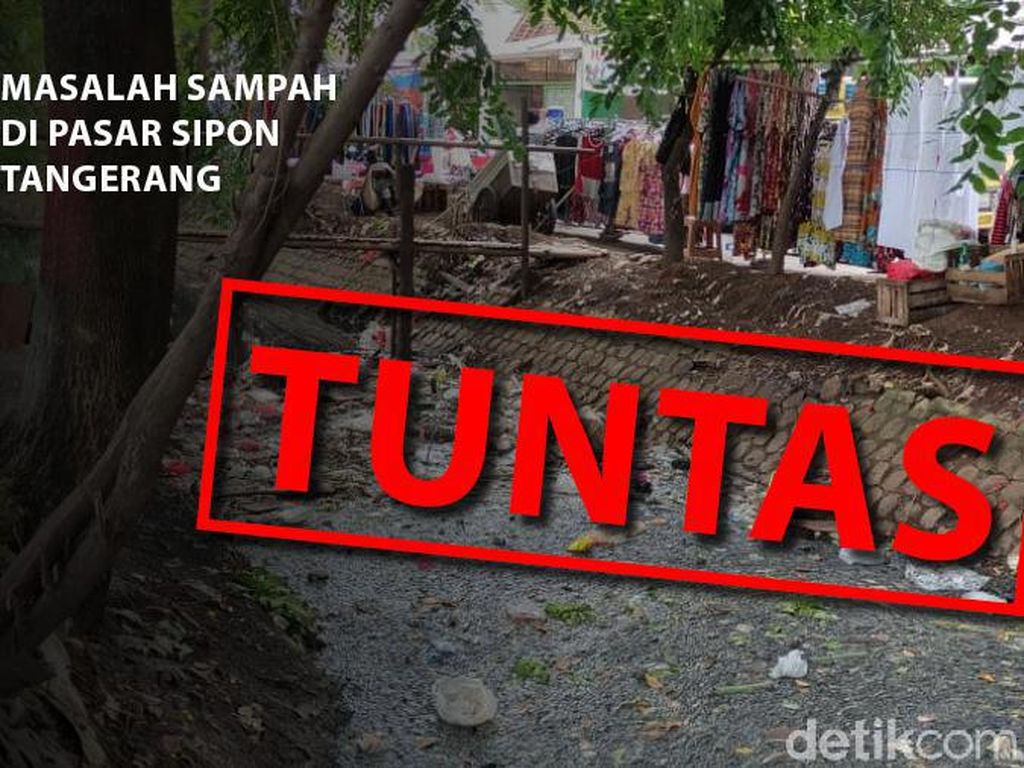 Sampah Pasar Sipon Tangerang Sudah Dibersihkan, Ini Perbandingan Kondisinya