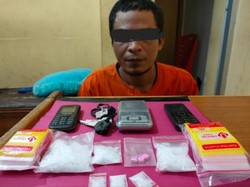 Nyambi Jadi Kurir Narkoba, Sopir di Pekanbaru Ditangkap dengan 6 Paket Sabu