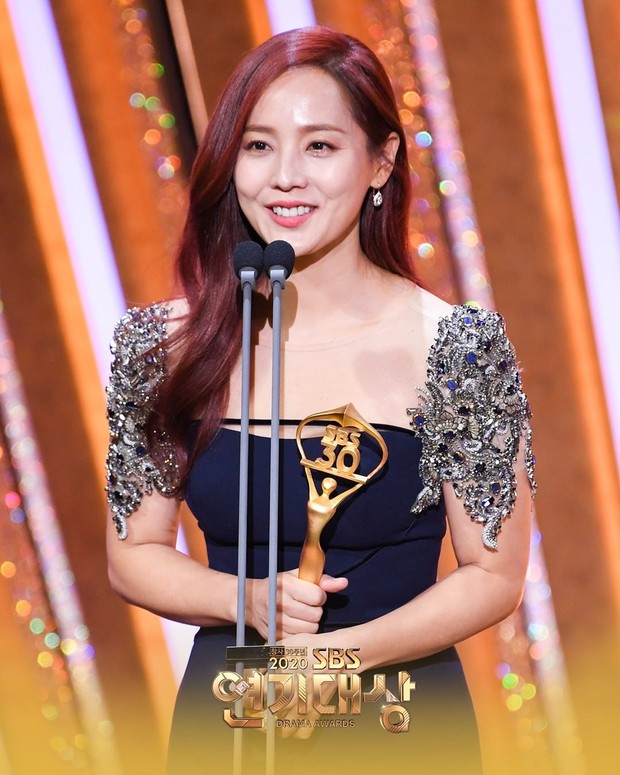 Eugene saat menghadiri SBS Drama Awards 2020.