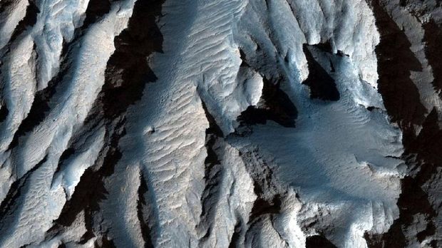 Nasa rilis foto ngarai di planet Mars