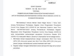 Ini Aturan PPKM di Madiun, Wisata Ditutup Hingga Hajatan Dilarang