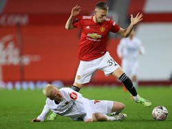 Scott McTominay, merupakan gelandang tengah yang masih berusia 24 tahun. Mampukah  Ralf Rangnick memolesnya lebih sangar lagi? (Getty Images/Richard Heathcote)