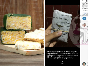 Tempe Dibungkus Kertas Bertuliskan Arab Ini Picu Perdebatan