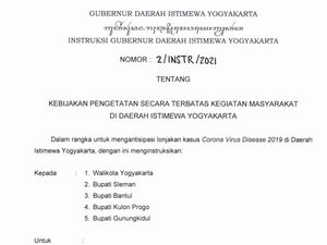 Sultan HB X Ubah Aturan PTKM di DIY, Ini 11 Poin Kebijakan Terbaru