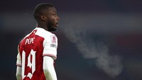 Nicolas Pepe menjadi pembelian pemain termahal Arsenal sementara ini. Dirinya dibeli dari Lille di tahun 2019 seharga 72 juta Pounds atau setara Rp 1,4 triliun (Getty Images)