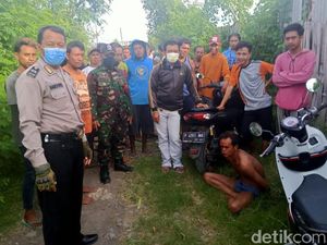 Gagal Curi Motor Penambang Pasir, Pencuri di Banyuwangi Babak Belur Dimassa