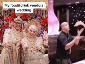 Gelar Resepsi Mewah, Pasangan Ini Sajikan Starbucks hingga Live Kitchen Pizza