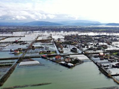 Ribuan Hektar Wilayah Albania Dikepung Banjir