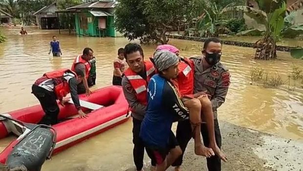 Banjir di Kabupaten Banjar, Kalsel.