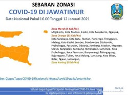 5 Kabupaten/Kota di Jatim Jadi Zona Merah COVID-19, Ini Detailnya