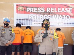 Polisi Tangkap 5 Pelaku Pembakaran Rumah di Wajo Sulsel