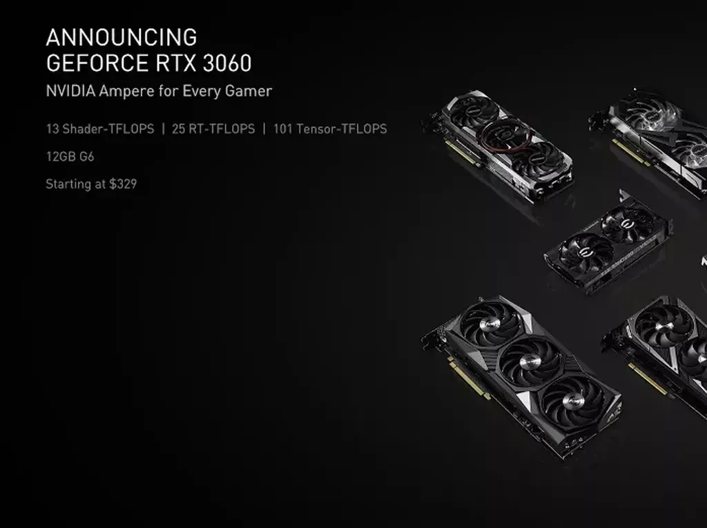 Nvidia Bikin RTX 3060 Tak Optimal untuk Menambang Ethereum Nvidia Bikin RTX 3060 Tak Optimal untuk Menambang Ethereum