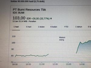 Saham BUMI Tiba-tiba Menggila, Naik sampai Mentok