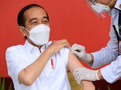 Potret Jokowi Divaksin COVID-19 Sinovac
