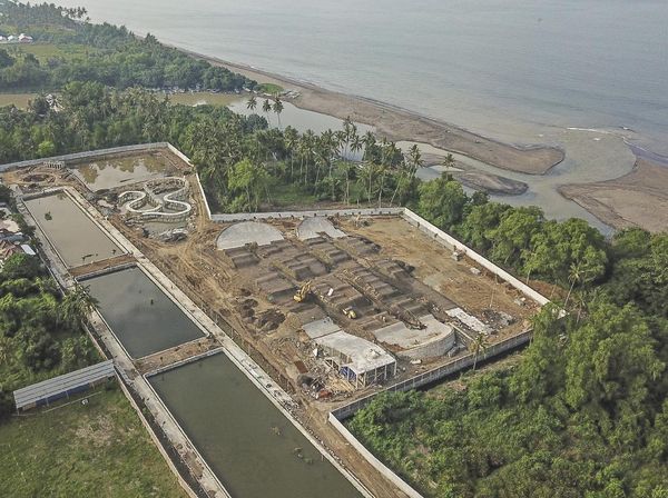 Proyek Meninting Bike Park Lombok dari Udara