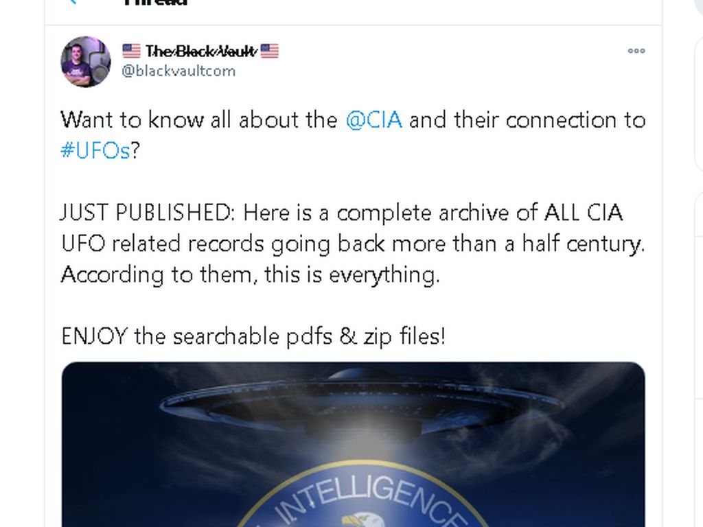 Bocor Dokumen Diklaim Rahasia CIA Soal UFO, Baca di Sini Bocor Dokumen Diklaim Rahasia CIA Soal UFO, Baca di Sini