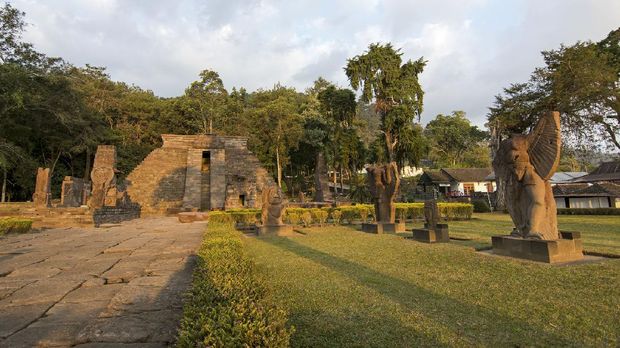 Candi Sukuh Sukuh is a Hindu temple located on the slopes of Mt. Lawu at an altitude of 1186m above sea level. This temple is considered controversial because of its unusual shape and because of the explicit depiction of human genitals on some of its reliefs. iStockphoto/benito_anu