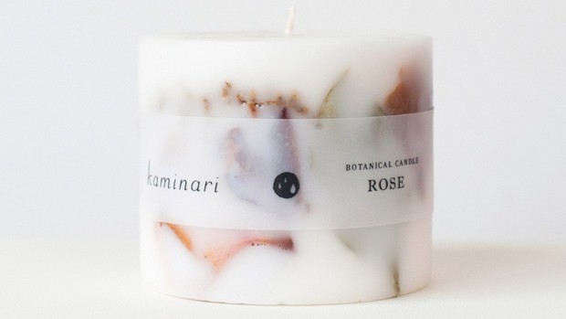 Kaminari Rose Botanical Candle