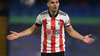 Masih di bek tengah juga ada pemain Sheffield United, John Egan. Tak ayal, Sheffield United yang kuat musim lalu jadi bulan-bulanan di musim ini (Getty Images)