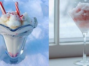 Pakai Sirup dan Susu, 5 Kreasi Nyeleneh Makanan Pakai Salju
