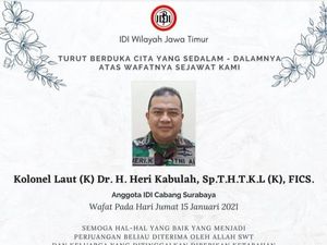 Dokter RSAL Surabaya Kolonel Heri Kabulah Meninggal Terpapar COVID-19 Dokter RSAL Surabaya Kolonel Heri Kabulah Meninggal Terpapar COVID-19