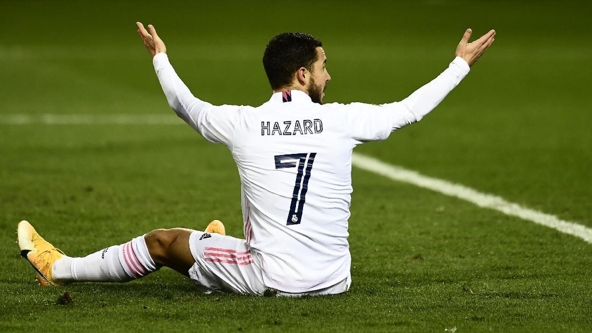 Eden Hazard mulai frustrasi akibat cedera. (Foto: Jose Breton/AP)