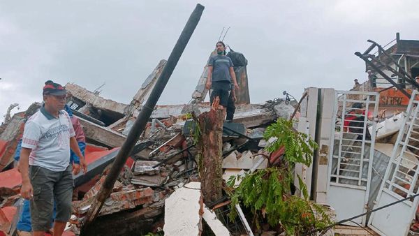 Kerusakan Akibat Gempa di Majene, Sulawesi Barat