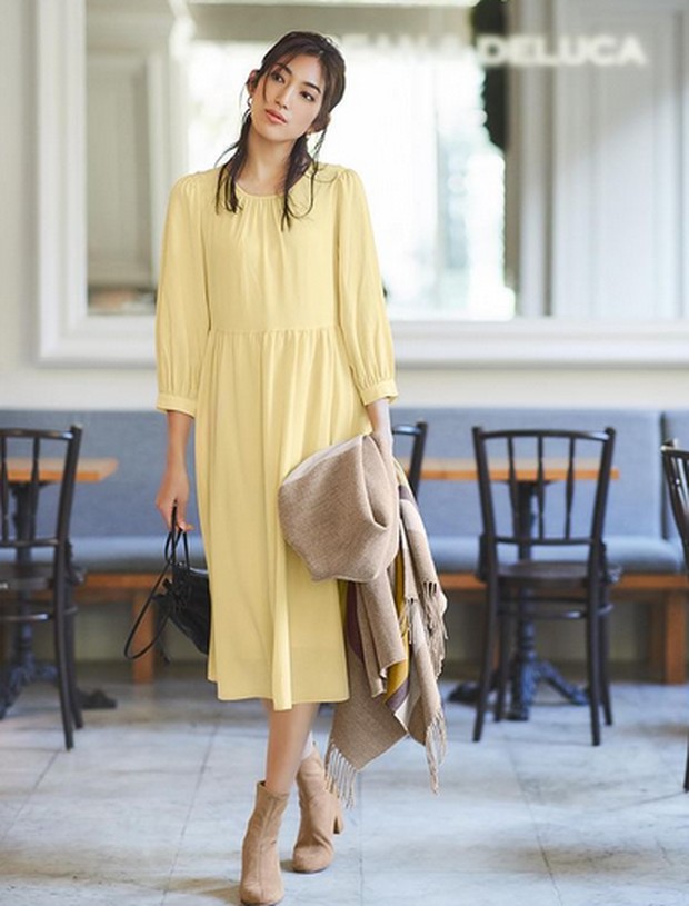 rayon georgette flare dress